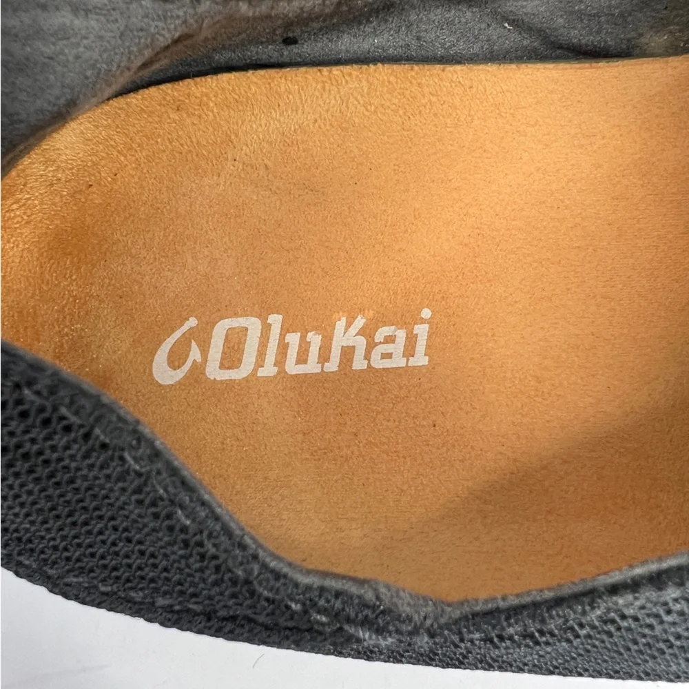 OLUKAI Nohea Mesh Men's Slip On Sneakers Size 13 Dk Shadow
